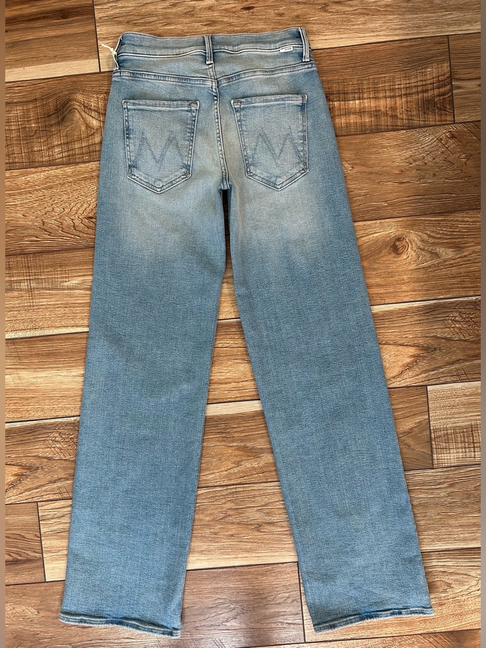 Mother Mid Rise Maven Sneak Jeans Wide Legs Size 26 Blowing In The Wind New Tags